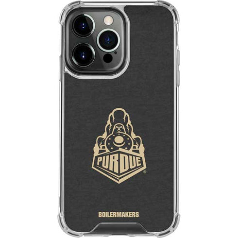 Purdue University Signature Logo iPhone 16 Pro Clear Case